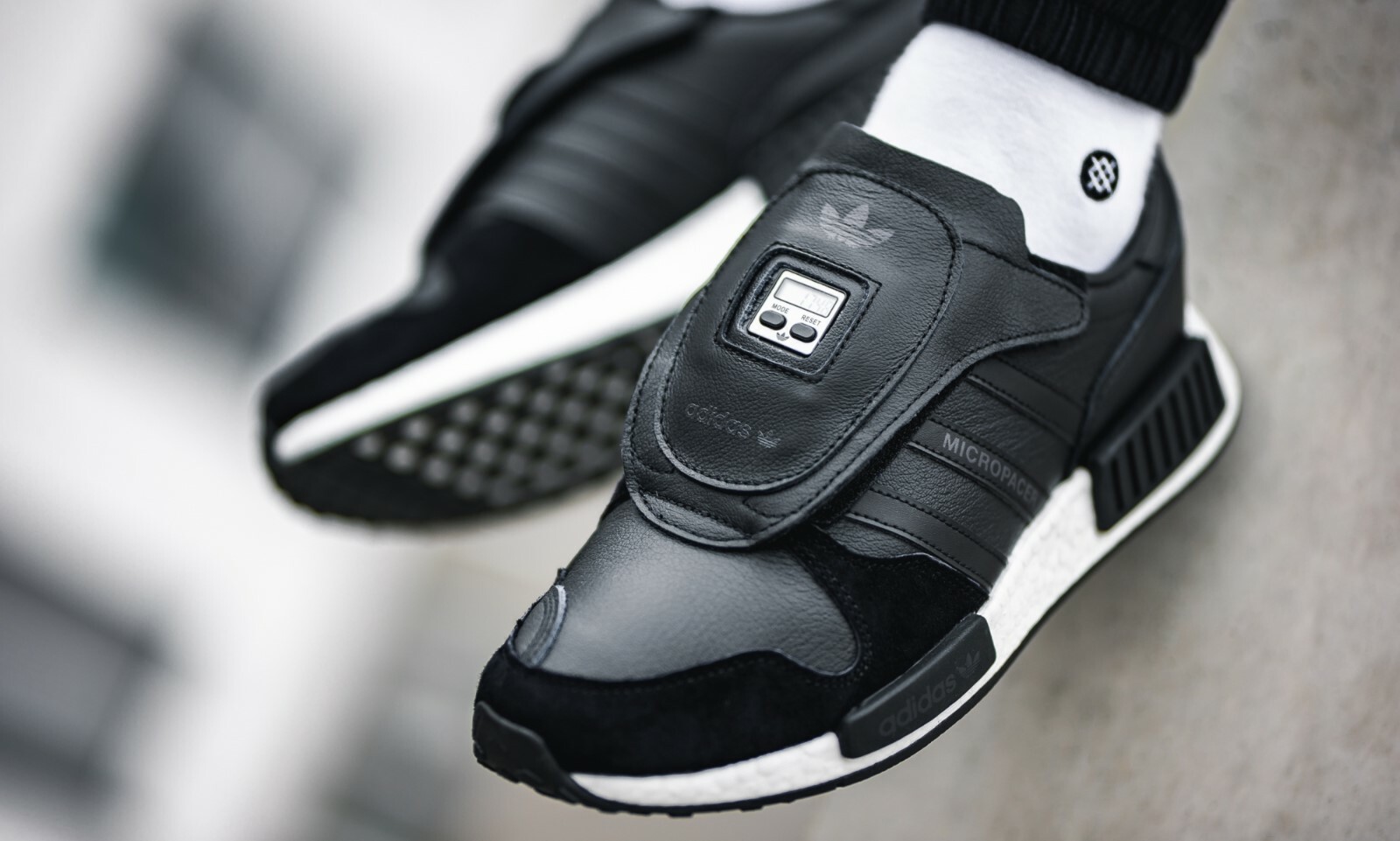 adidas black white